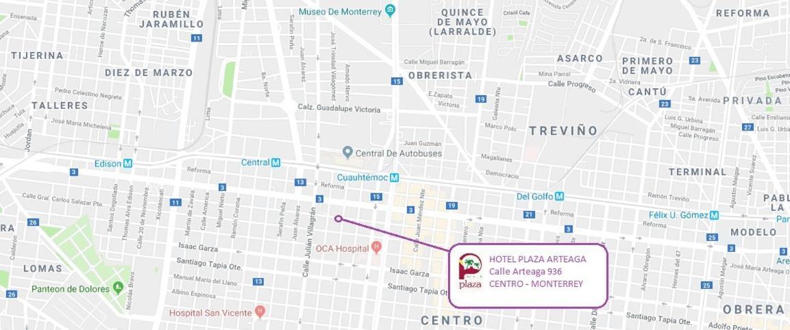 Hotel Plaza Arteaga Monterrey Eksteriør bilde